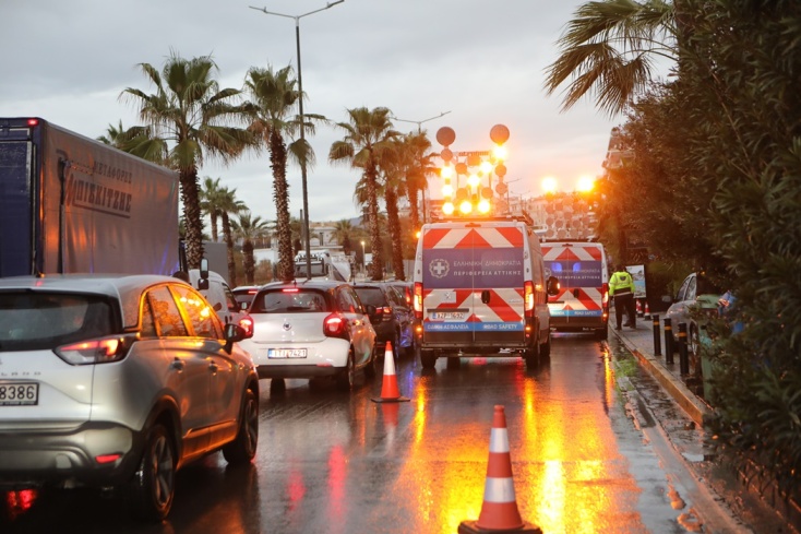Κίνηση τώρα σε δρόμους της Αττικής - Κυκλοφοριακά προβλήματα