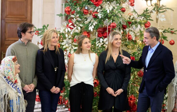 Κάλαντα από το Καστελλόριζο άκουσε ο Κυριάκος Μητσοτάκης