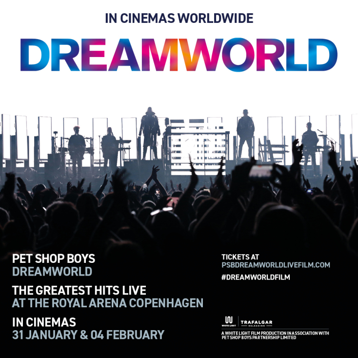 Την Τετάρτη 31 Ιανουαρίου & Κυριακή 04 Φεβρουαρίου, θα γίνει στα Village Cinemas η προβολή της κινηματογραφημένης συναυλίας των Pet Shop Boys Dreamworld: The Greatest Hits. 