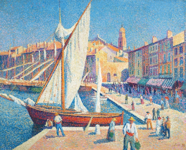 Maximilien Luce (1858-1941), Το λιμάνι του Σαιν-Τροπέ, 1893