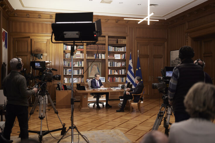 Η συνέντευξη του Κυριάκου Μητσοτάκη στην ΕΡΤ