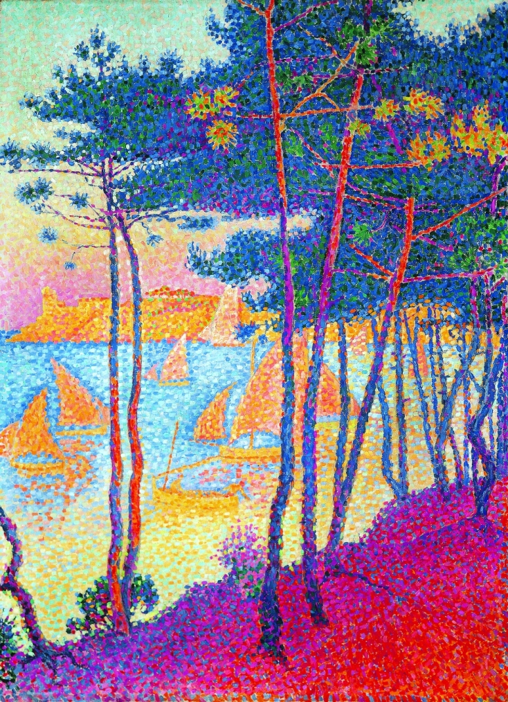 Paul Signac (1863-1935), Ιστία και πεύκα, 1896