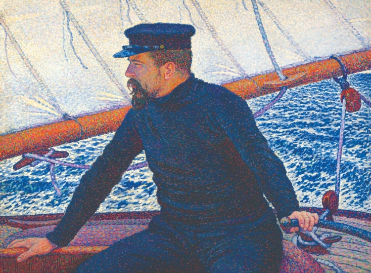 Théo Van Rysselberghe (1862-1926), Ο Paul Signac στο τιμόνι του Olympia, 1896