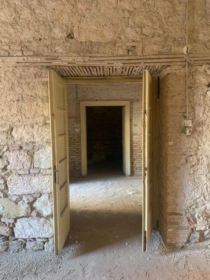 Άποψη του εσωτερικού της Οικίας Παλαμά στην υφιστάμενη κατάσταση