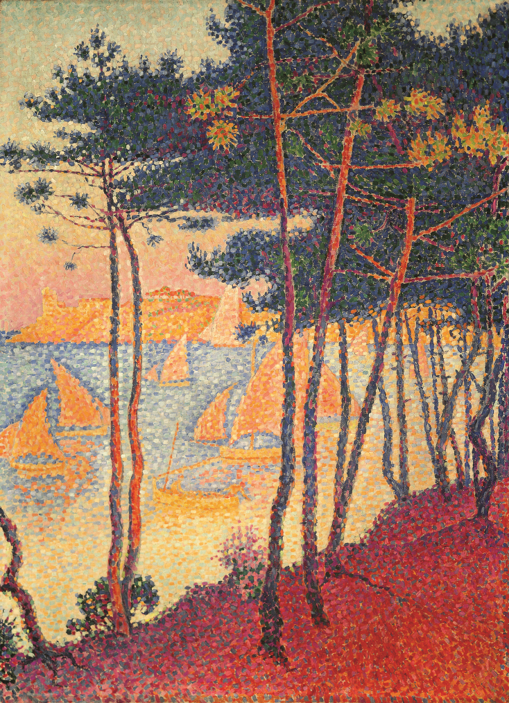 Paul Signac, «Ιστία και πεύκα», 1896