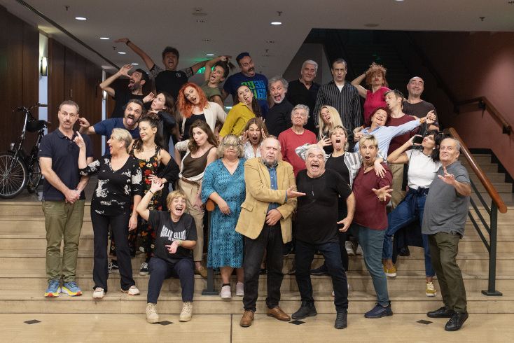 "Οι κωμικοί": ο θίασος της παράστασης του ΚΘΒΕ