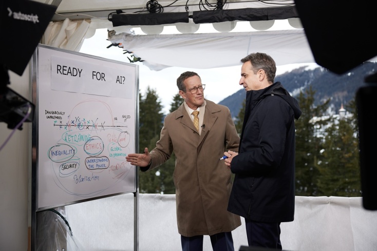 Ο Κυριάκος Μητσοτάκης παραχώρησε συνέντευξη στο CNN στο περιθώριο του Παγκόσμιου Οικονομικού Φόρουμ στο Νταβός