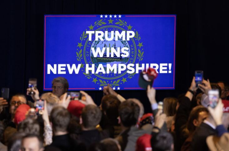 Σαρωτικός ο Ντόναλντ Τραμπ και στο Νιου Χάμσαϊρ στην εσωκομματική ψηφοφορία των Ρεπουμπλικάνων