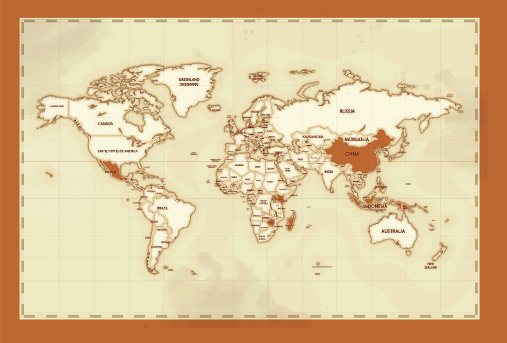 Βανίλια, χώρες παραγωγής στον χάρτη 