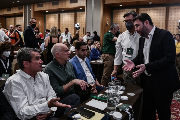 Ο Νίκος Ανδρουλάκης με τον Ανδρέα Λοβέρδο