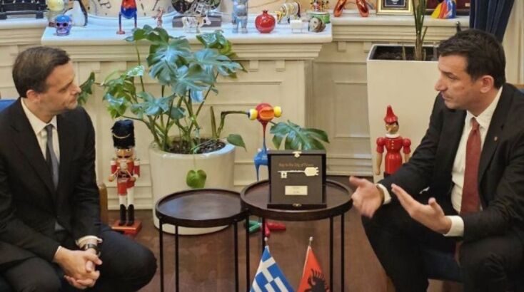 Χάρης Δούκας:Στα Τίρανα συναντήθηκε με τον Δήμαρχο Εριόν Βελιάι