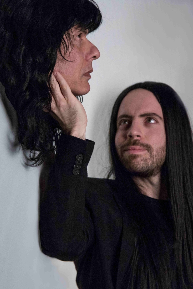 Ο Γιώργος Γλάστρας (Φρεμισέν) και ο Αλέξανδρος Χρυσανθόπουλος (ως προικοθήρας Γκαραντού) στους "Δύο χέστηδες"