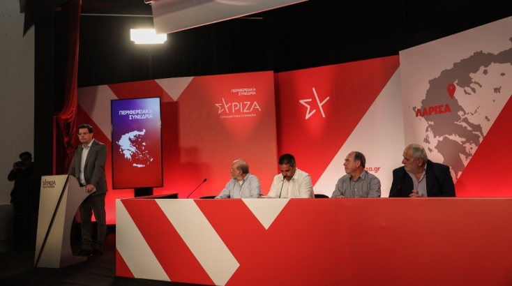 O Στέφανος Κασσελάκης στη Λάρισα