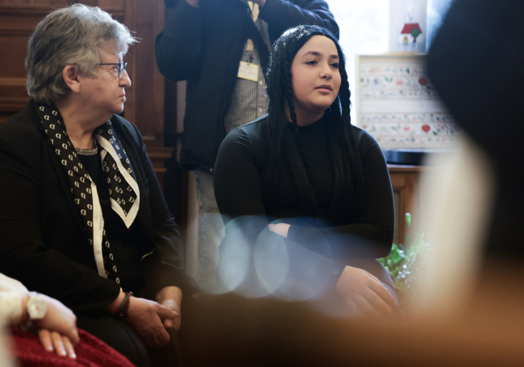 Η Πρόεδρος της Δημοκρατίας Κατερίνα Σακελλαροπούλου δέχεται παιδιά από τη Φλόγα που νίκησαν τον καρκίνο