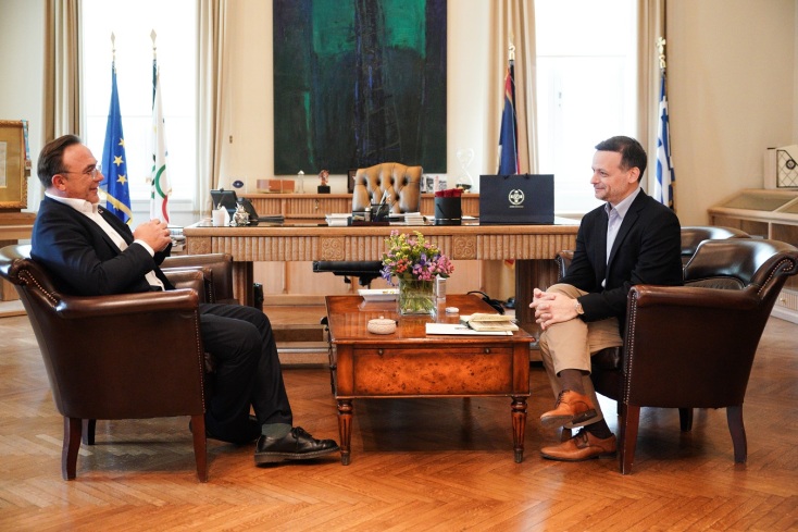 Χάρης Δούκας: Ο δήμαρχος Αθηναίων συνάντησε τον Πέτρο Κόκκαλη - Στο επίκεντρο της συζήτησης βιώσιμη ανάπτυξη και περιβάλλον.