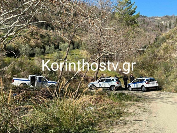 Εικόνα από την αστυνομική επιχείρηση στο σημείο όπου ζει η κοινότητα των παλαιοχριστιανών στην Κορινθία