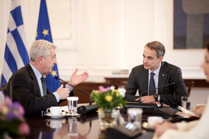 Συνάντηση του Κυριάκου Μητσοτάκη με τον Ύπατο Αρμοστή του ΟΗΕ για τους πρόσφυγες - Την Τρίτη με την πρόεδρο του Ευρωκοινοβουλίου.