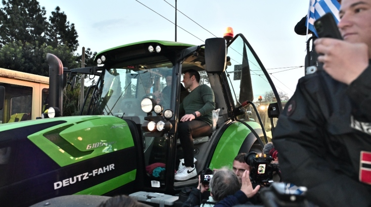 Ο Κασσελάκης στο Σύνταγμα