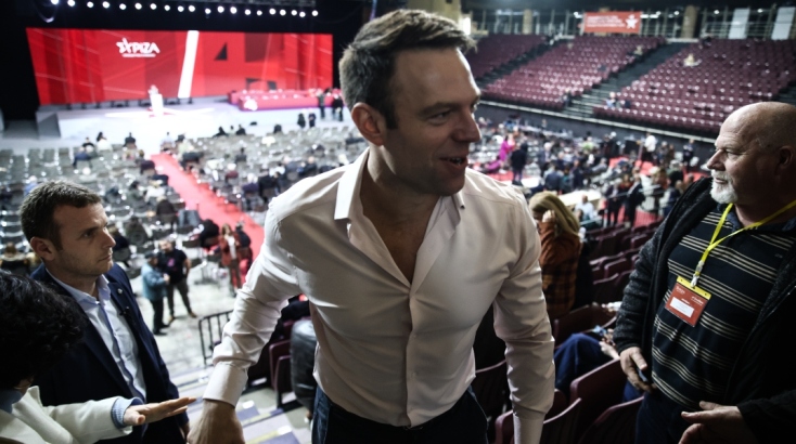 Ο Κασσελάκης στη 2η μέρα συνεδρίου του ΣΥΡΙΖΑ