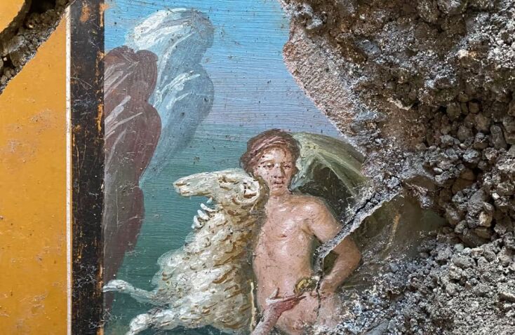 Αρχαιολόγοι βρήκαν τοιχογραφία της Πομπηίας που απεικονίζει τον Φρίξο και την Έλλη