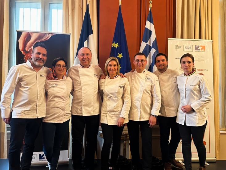 ΟJean-Marie Hoffman και οι προσκεκλημένοι Γάλλοι σεφ