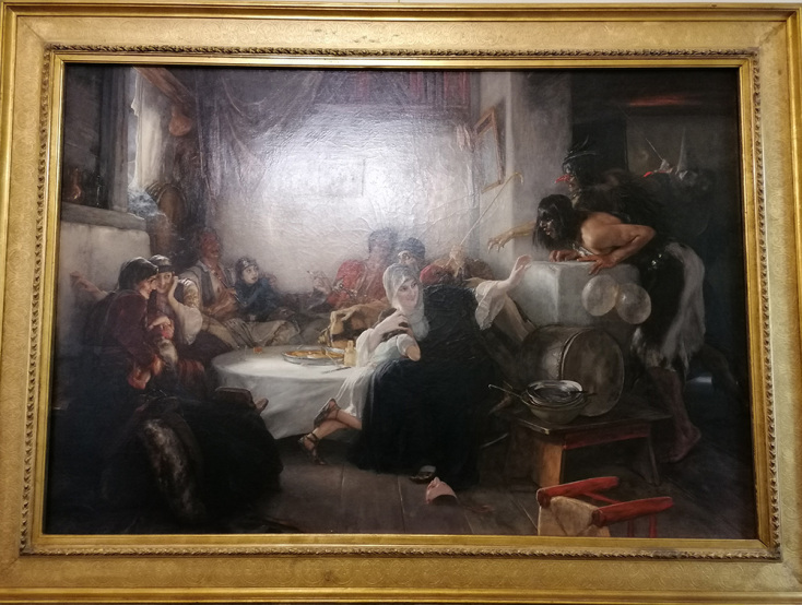 Καρναβάλι στην Ελλάδα του 1892, έργο του Νικολάου Γύζη. Ο πίνακας βρίσκεται στο Μουσείο της Πόλης των Αθηνών Καρναβάλι στην Ελλάδα του 1892, έργο του Νικολάου Γύζη. Ο πίνακας βρίσκεται στο Μουσείο της Πόλης των Αθηνών