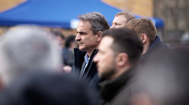 Μητσοτάκης και Ζελένσκι στην Ουκρανία