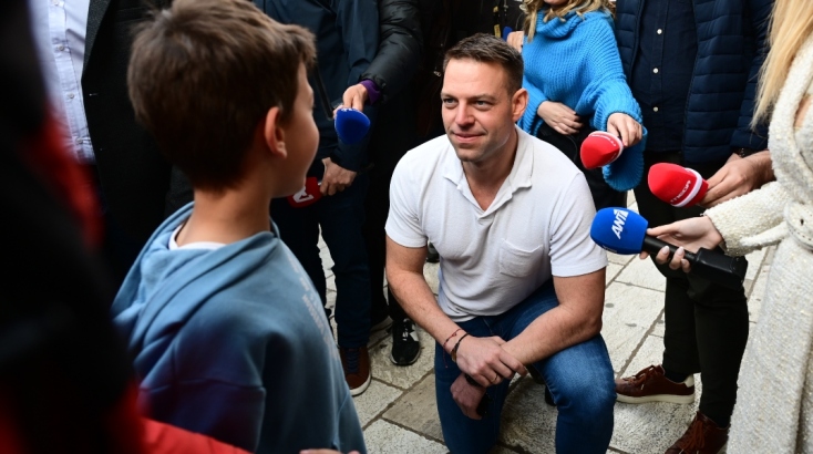 Ο Στέφανος Κασσελάκης στη Θήβα