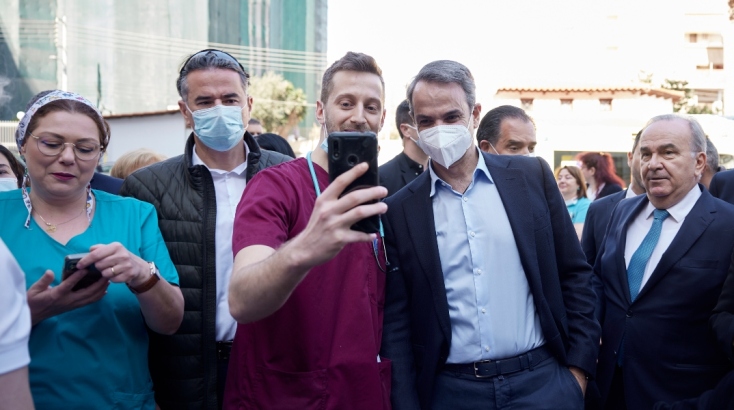 Ο Μητσοτάκης στο «Μεταξά»