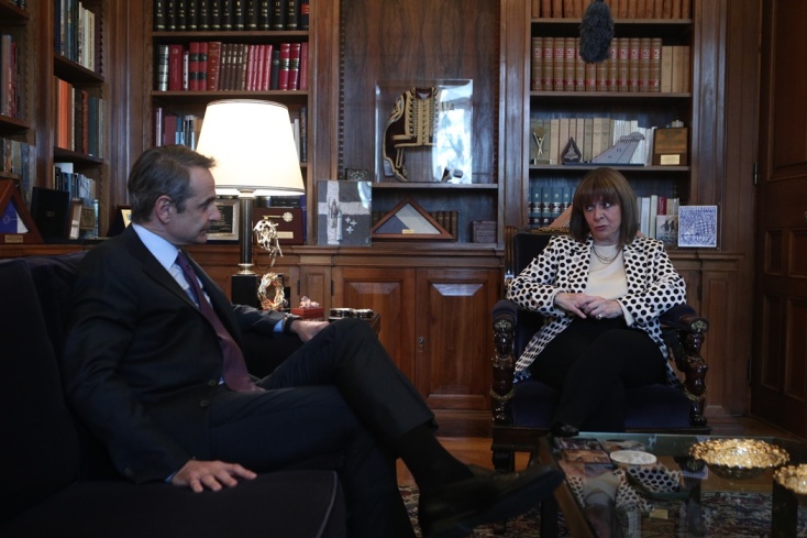 Συνάντηση Μητσοτάκη - Σακελλαροπούλου