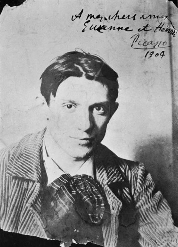 O Πικάσο σε φωτογραφία του 1904
