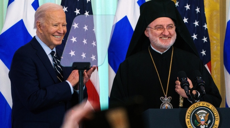 Τζο Μπάιντεν και Αρχιεπίσκοπος Αμερικής Ελπιδοφόρος
