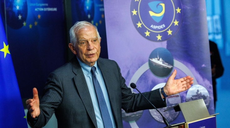 O Ζοζέπ Μπορέλ κατά τη διάρκεια της συνέντευξης Τύπου