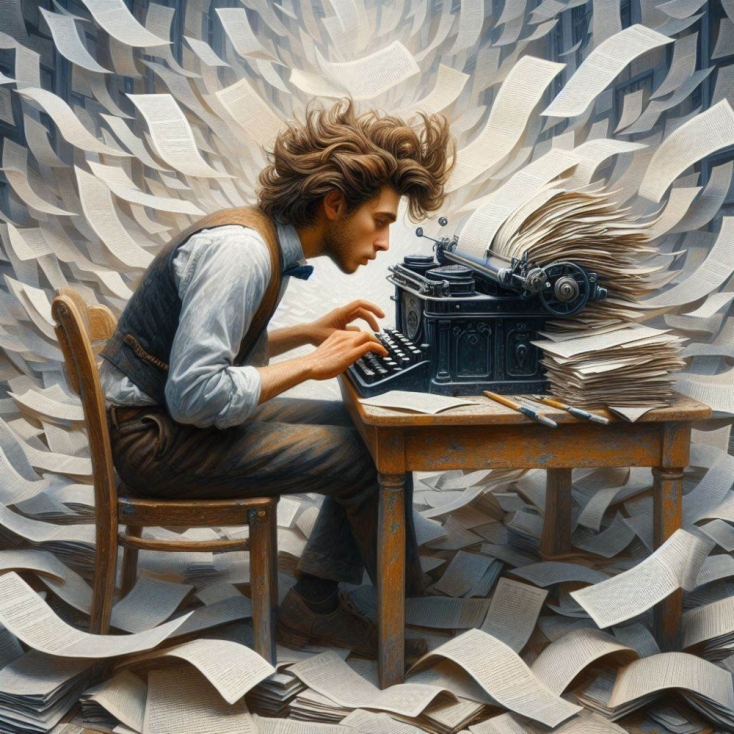 Γράφοντας ένα μυθιστόρημα με νοικιασμένη γραφομηχανή 