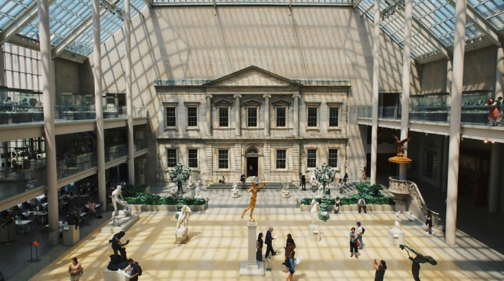 Εσωτερική άποψη του Μητροπολιτικού Μουσείου Τέχνης της Νέας Υόρκης 