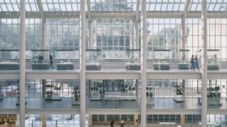 Εσωτερική άποψη του Μητροπολιτικού Μουσείου Τέχνης της Νέας Υόρκης 