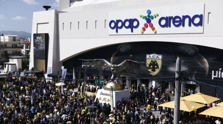 ΑΕΚ: Μεγαλειώδης γιορτή για τα 100 χρόνια - Πλήθος κόσμου μέσα και πέριξ της OPAP Arena