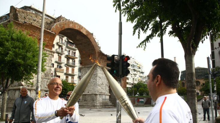 Αποχώρησε από τη Θεσσαλονίκη και συνεχίζει το ταξίδι της η Ολυμπιακή Φλόγα