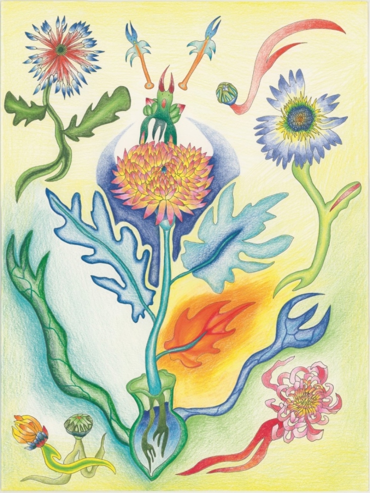 Βασιλική Κούκου, "Upon reaching the top of the chrysanthemum Ι discovered two wands"