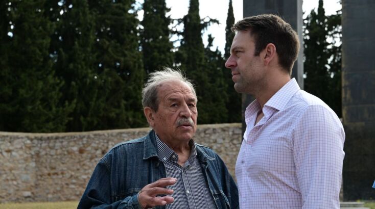 Ο Στέφανος Κασσελάκης κατέθεσε στεφάνι στο Σκοπευτήριο Καισαριανής για την Εργατική Πρωτομαγιά 