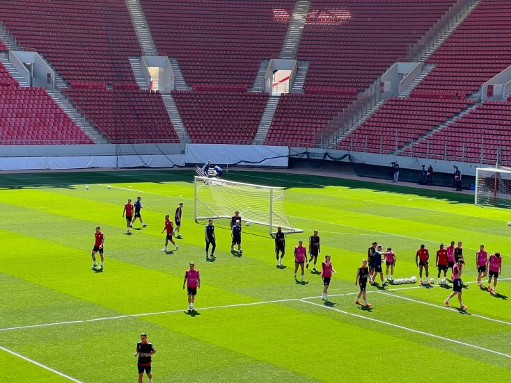 Η προπόνηση της ομάδας στο Γ. Καραϊσκάκης​​​​