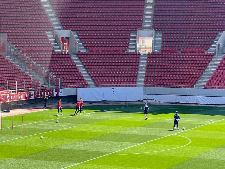 Η προπόνηση της ομάδας στο Γ. Καραϊσκάκης​​​​