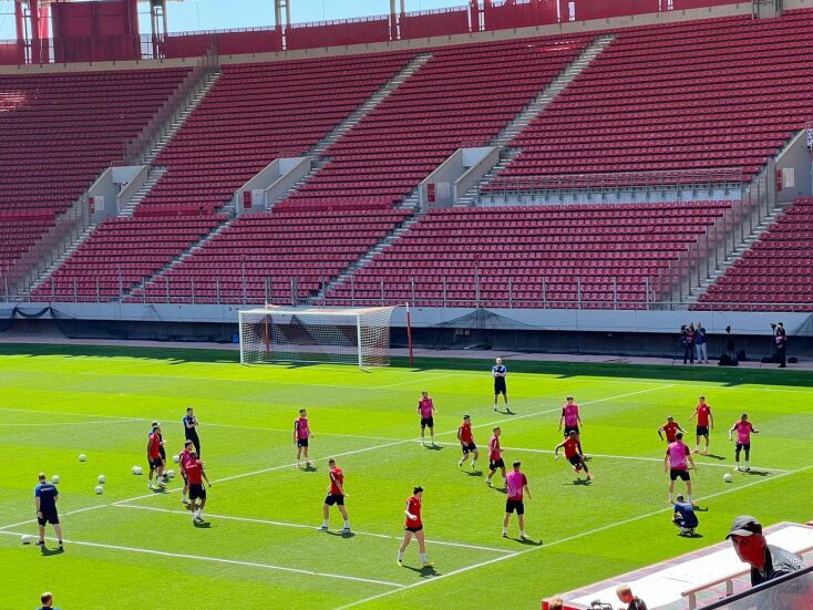 Η προπόνηση της ομάδας στο Γ. Καραϊσκάκης​​​​