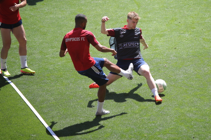 Η προπόνηση της ομάδας στο Γ. Καραϊσκάκης