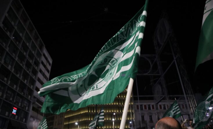 «Πρασίνισε» η Ομόνοια - Ολονύκτιοι πανηγυρισμοί για το 7ο αστέρι του Παναθηναϊκού