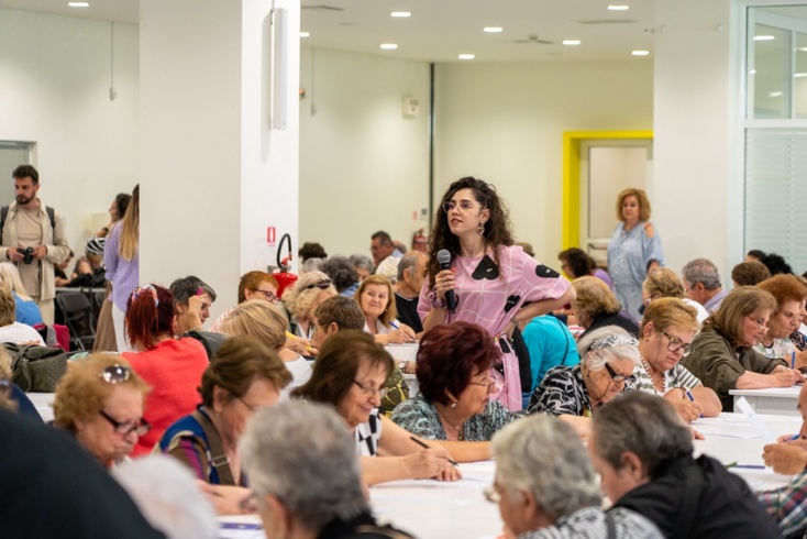 Η Νεφέλη Μεγκ παρουσίασε την εκδήλωση - παιχνίδι