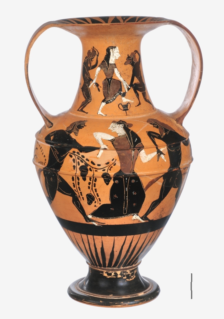 Μελανόμορφος αττικός αμφορέας (530-520 π.Χ.)