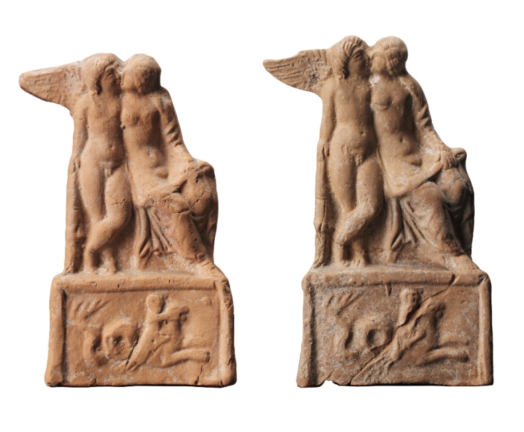 Πήλινα συμπλέγματα Έρωτα και Ψυχής (1ος αι. π.Χ. –1ος αι. μ.Χ.) από τη συλλογή του Μουσείου Κανελλοπούλου