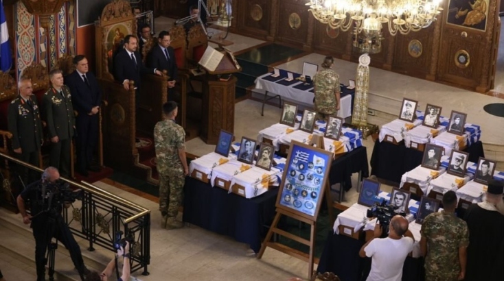 Εξόδιος ακολουθία στην Κύπρο για δεκαπέντε ήρωες από την Ελλάδα