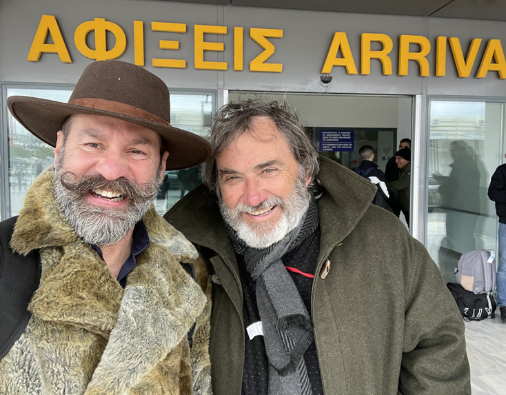 Ο Γιώργος Τζάνερης με τον Λουδοβίκο των Ανωγείων